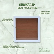 [25X25x2.5Cm] Picture Frame 3D Fiber Frame/ PopUp Figure
