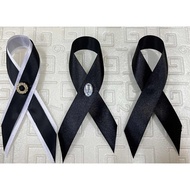 Yes A Bow For Mourning In Satin Size 15 Mm.3/4 Inch Velvet Ribbon
