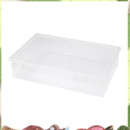 Plastic File Organizer Transparent Square Storage Box A4 Storage Box File Storage Box