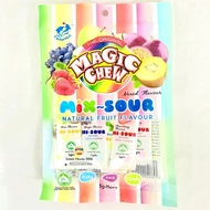 Twinfish 5gm Magic Chew Hi Sour Chewy Candy Childhood Snack Mix Fruit Apple Grape Strawberry Sweet