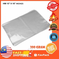 10" x 16" (300gm+-) HM Plastic Bag/ Plastik Beg HM/ Plastik Bungkus Tapao/ Clear Plastic Bag & Bungk