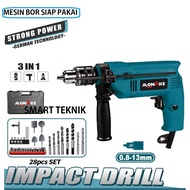 impact dril bor beton 13mm set koper - bor tembok beton 13mm MONAKE