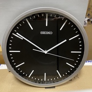 [Original] Seiko Clock QHA009S Decorator Black Analog Quartz Plain Wall Clock QHA009