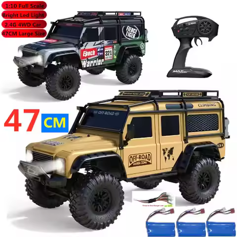 2.4G 1:10 4WD Professional 47CM Large RC Truck rc Beast Rock Crawler Climbing Truck Headlight High S