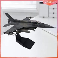 [szxmkj2] Alloy 1/72 F16 Fighter Airplane Diecast Model Retro Plane Model Collectables