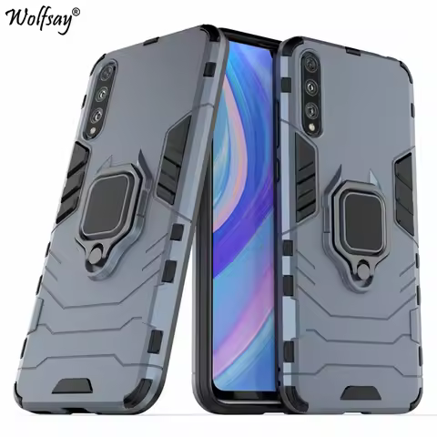 For Huawei Y8p Case Huawei Y8p AQM-LX1 Goyar Armor Magnetic Suction Stand Shockproof Full Edge Cover