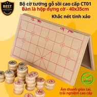 Bộ cờ tướng nam châm nhựa có bàn là hộp đựng cờ CT3 CT1 CT2 cỡ đại 37x37cm Cờ tướng có lực hút nam c