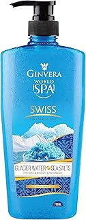 Ginvera World Spa Glacier Water and Sea Salt Shower Scrub, 750ml