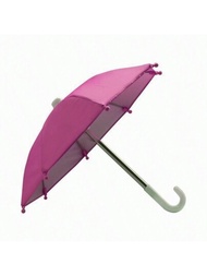 1把太陽雨傘,迷你機車風格玩具傘,適用於藝術裝飾、外賣配送、自行車騎行,擁有手機支架功能