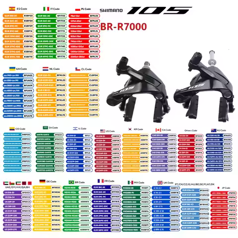 SHIMANO 105 BR-R7000 Dual Pivot Brake Caliper Front Part/Rear Part/A Pair SLR-EV Rim Brake V-Brake R