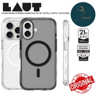 LAUT Crystal Matter-X Military Grade Protection Case for iPhone 16 I 16 Plus I 16 Pro I 16 Pro Max