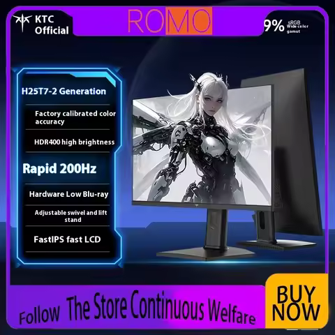 Ktc 24.5-Inch 200hz Computer Screen Hardware Low Blue Light Gaming E-Sports Monitor H25t7 2nd Genera