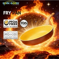 Non-Stick Frying Pan 24/26/28cm Maifan Stir-Fry Pan Wok No PFAS& PTFE& PFOA Suitable for All Stoves