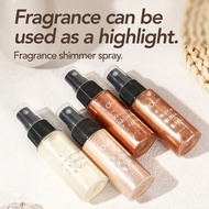 OCHEAL Shimmer Setting Spray Pearlescent Glitter Highlighter Powder Fragranced Glitter Spray Highlig
