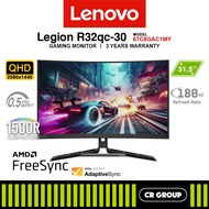 Lenovo Legion R32qc-30 31.5-inch QHD 180 Hz Curved VA Gaming Monitor (3Yrs Lenovo Warranty)
