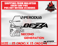 PERODUA BEZZA SECOND GENERATION CAR STICKER