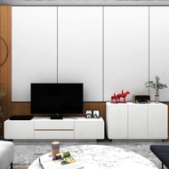 Tomato Home ชุดชั้นทีวีและตู้เก็บของ Desire 200cm 2pc package ราคารวมส่งประกอบในกทม&ปริมณฑลเท่านั้น