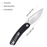 RNSTORE Kubey Momentum KU344 Folding Knife G10 Handle with Deep