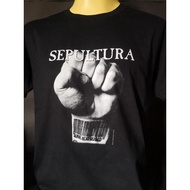 เสื้อวงนำเข้า Sepultura Slave New World Tattoo Soulfly Biohazard Thrash Death Heavy Metal Style Vint