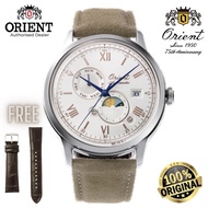 (Official Warranty) Orient Bambino Sun and Moon 75th Anniversary Limited Edition Men Watch RA-AK0808
