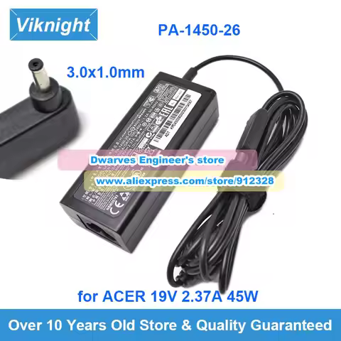 Genuine A13-045N2A AC Adapter PA-1450-26 19V 2.37A For Acer N17W7 N19H1 N18Q13 N17W6 N15Q1 N16C4 N20