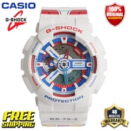 Jam Tangan Lelaki Original G Shock GUNDAM 40th Anniversary GA110 Men Sport Watch Dual Time Display 200M Water Resistant Shockproof and Waterproof World Time LED Auto Light Boy Sports Wrist Watches with 4 Years Warranty GA-110TR-7A