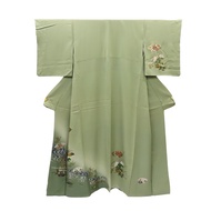 正式和服（裝門衣/付下）專用長襦袢（內衣）套裝，純絲綢材質 [二手]