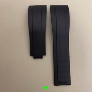 Strap Rubber Strap Suitable for Rolex Explorer 2 Green Black Water Ghost Submariner Series GMT20mm