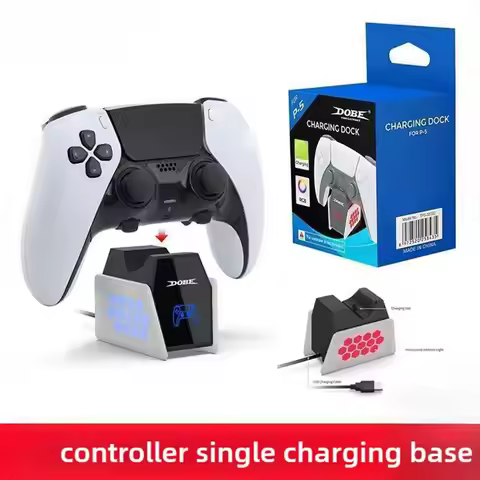 For PS5 Controller Charger Charging Station Wireless Controller Charging Dock Charger Stand for Play