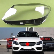 For 2015-2018 Mercedes Benz W205 C180 C200 C260L C280 C300 Headlamp Cover Transparent Lampshade Head