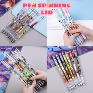 Spinning Pen LED Pulpen Putar Pen Spining Light Menyala Warna Warni