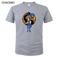 2022 Game Mortal Kombat T shirt Men Kitana Cotton MK Printed T-shirt Summer Short Sleeve s Homme Clo