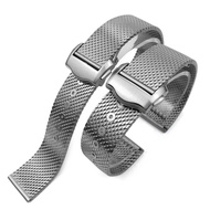20mm 007 watch strap 316 Stainless Steel Braided Watchband for omega