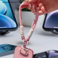 [Popularfactors] Hello Kitty Phone Lanyard-Dual Hook Cute Lanyard Gift-Pink Rotating Phone Charm Bir