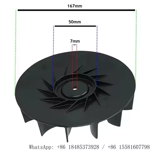 Garden Blower Impeller Fan Fit BG56 BG86 SH56 SH86 Leaf Vacuum Shredder Fan Blade Replacement Assemb
