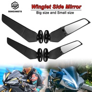 【Malaysia real stock】Winglet Side Mirror Cermin Sisi Stealth Wing Rearview Yamaha R25 R15 Kawasaki N