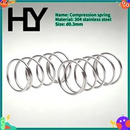 Spring Mampatan SUS304 d0.3mm OD2-6mm Daya Tekanan Kuat Anti Keletihan Spring Pulangan【HY-MB】