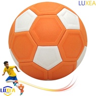 LUXEA Curve Soccer Ball, Orange Recreational Youth Football, Great Game Gift Football Trainin Curve 