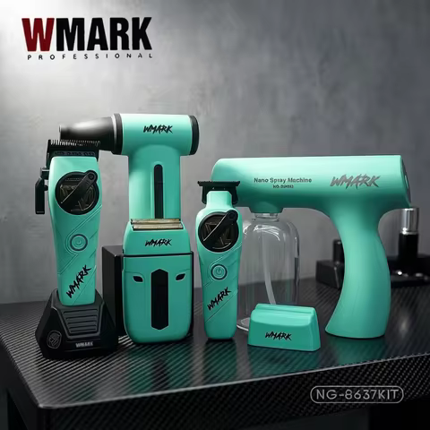 WMARK Hair Trimmer 5 in 1 Barber KIT Professional Shaver Hair Dryer and Spray Bottle Adjustable Hair