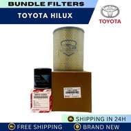 FILTERS SET AIR & OIL FILTERS for TOYOTA HILUX 1991-1998 1.8L 2Y-J / HILUX 1983-1988 2.0L 3Y-P