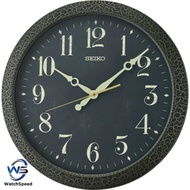 Seiko QXA815 QXA815K Black Dial Round Wall Clock