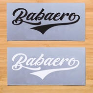 Babaero, vinyl cutout sticker