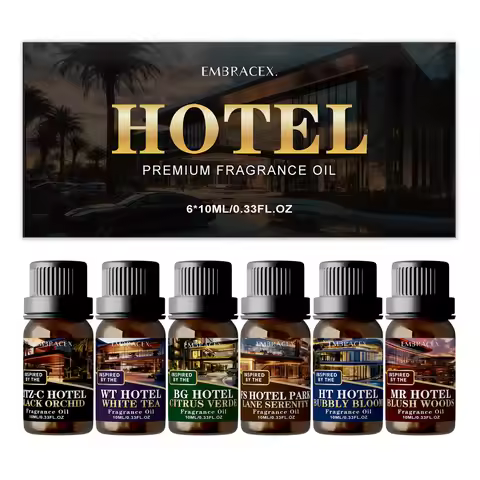 6PC/1PC Hotel Essential Oil Gifts Box Car Air Freshener Premium Hotel Aroma 5 Star hotel essential O