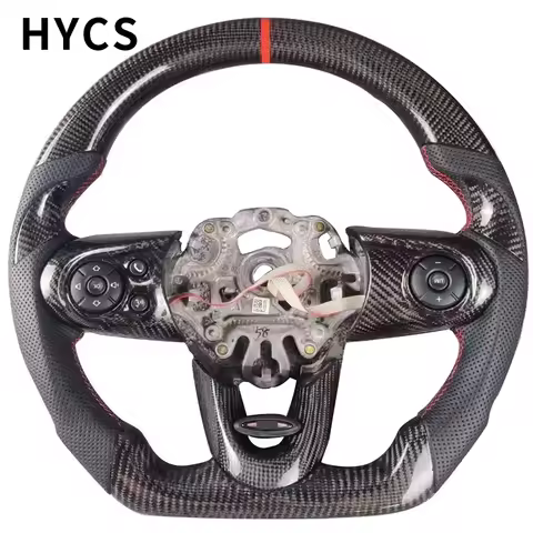 Carbon Fiber Steering Wheel for BMW MINI COOPER JCW F54 F55 F56 F57 F58 R56 57 58 60 Without airbags