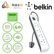 Belkin 4-outlet Surge Protector Power Socket (2m)