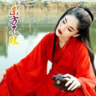 Ancient Costume Hanfu Female Orient Unbeaten Ancient Costume cosplay Super Fairy Women's Clothing Martial Arts Clothing Daily Photo Photography Red