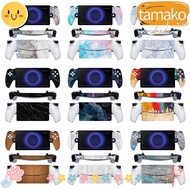 TAMAKO Handheld Console Skin, Anti Fingerprint Game Accessories Gamepad Sticker, Professional Multiple Patterns PVC Scratch Resistant Decal for Playstation 5 Portal