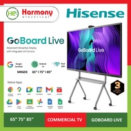 {PRE-ORDER} HISENSE 65" 75" 86" Commercial TV GoBoard Live 4K Camera 65MR6DE/ 75MR6DE / 86MR6DE Education / Retail