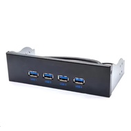 USB 3.0 4-Port Front Panel for PCI-E Optical Drive Bay (5.25" Drive Bay)