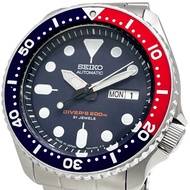 SEIKO Diver Day-Date 7S26-0020 Watch, Stainless Steel, Automatic Movement, Navy Dial, Pepsi Bezel, A